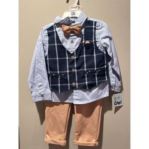 Little Lads 3-Piece Long Sleeve & Pants Set – Size 2T – New(102)